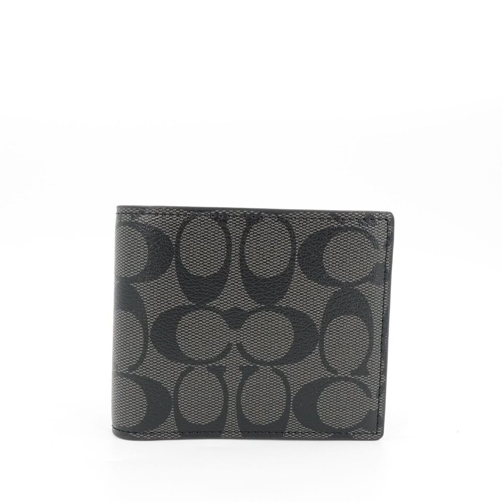 Coach Boxed 3 In 1 Wallet Gift Set Charcoal Black OS - Picture 2 of 14